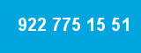 922 775 15 51 922 775 15 51